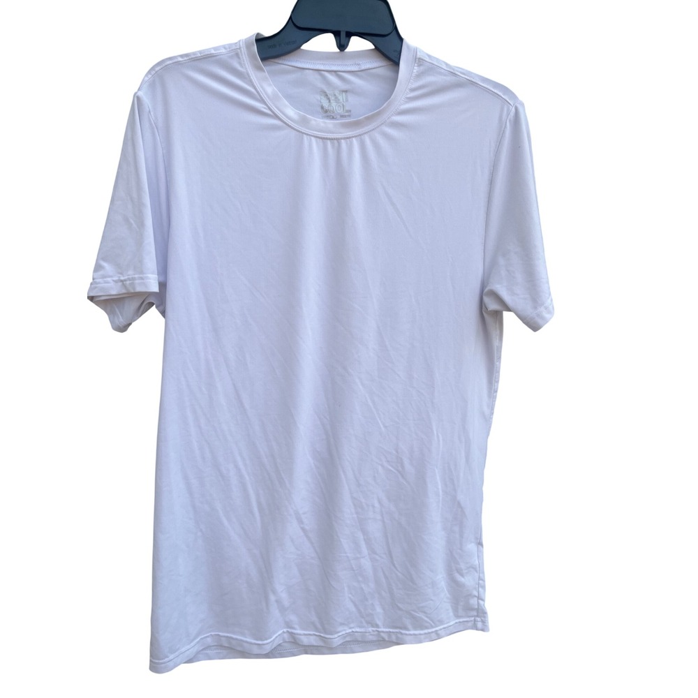 32 Degrees Cool Mens White Short Sleeve Active Performance Crew Neck‎ Tee Size M